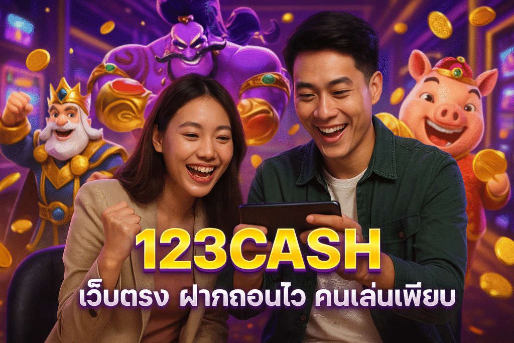 123CASH เว็บตรง ฝากถอนไว คนเล่นเพียบ